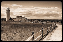 Cape Cod Light Offers Tours During the Summer  - Sepia Tone